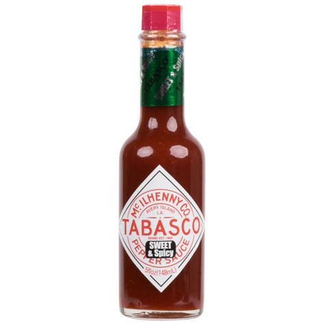 tabasco sweet and spicy sauce.